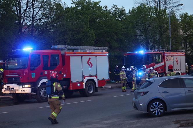  Pożar hali magazynowej w Katowicach