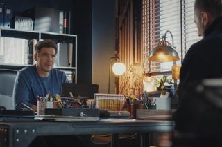 M jak miłość odc. 1869. Bartek (Arkadiusz Smoleński), Marcin (Mikołaj Roznerski)