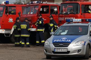 Łuków: To mogło skończyć się tragicznie! W centrum miasta paliła się ciężarówka [WIDEO]