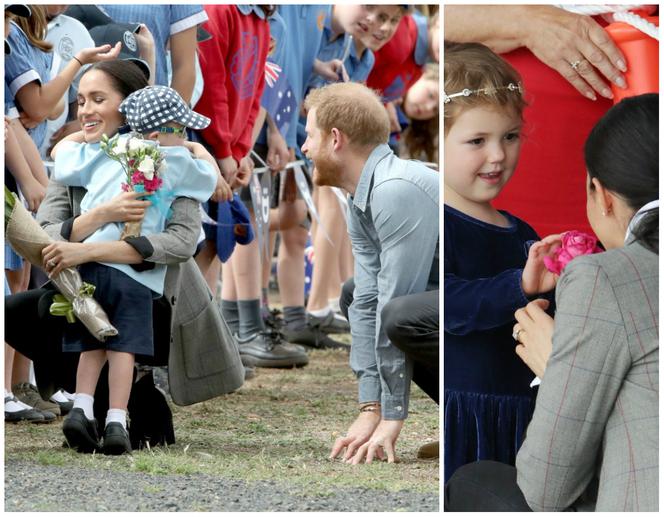 Meghan Markle i książę Harry z dziećmi