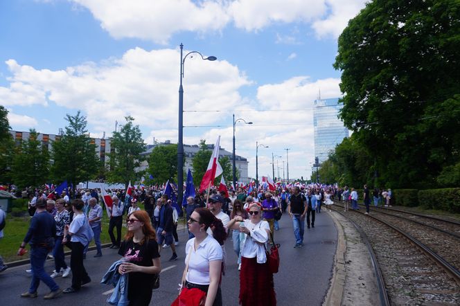 "Wielki Marsz Patriotów" Rafała Trzaskowskiego w Warszawie 25.05.2025