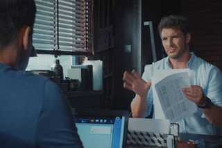 M jak miłość odc. 1833. Jakub Karski (Krzysztof Kwiatkowski), Marcin (Mikołaj Roznerski)