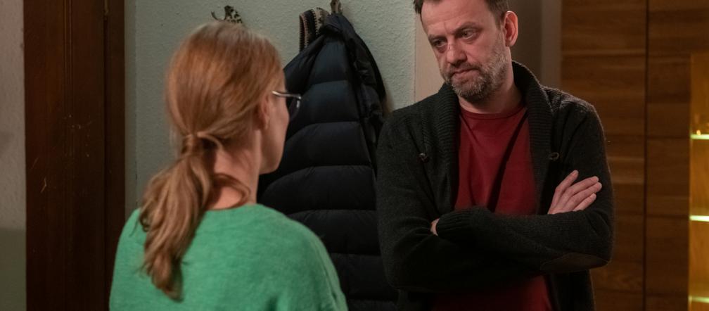 Na Wspólnej, odc. 2876. Krzysztof Smolny (Łukasz Konopka), Natalia (Magdalena Aleksander)