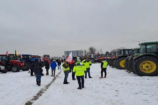 Rolnicy w Wejherowie. Protest na drodze krajowej nr 6