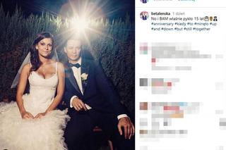  Rafał Cieszyński i Alżbeta Leńska w 15 rocznice ślubu pokazali archiwalne zdjęcia