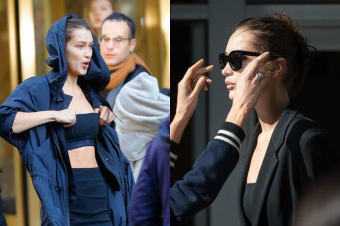 Bella Hadid - plan zdjęciowy sesji dla Yves Saint Laurent