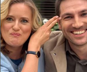 M jak miłość na planie. Julia (Marta Chodorowska), Dima (Michaił Pszeniczny)