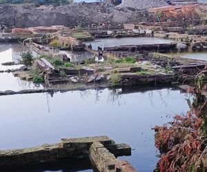 Fundamenty dawnych kamienic przy ul. Św. Floriana