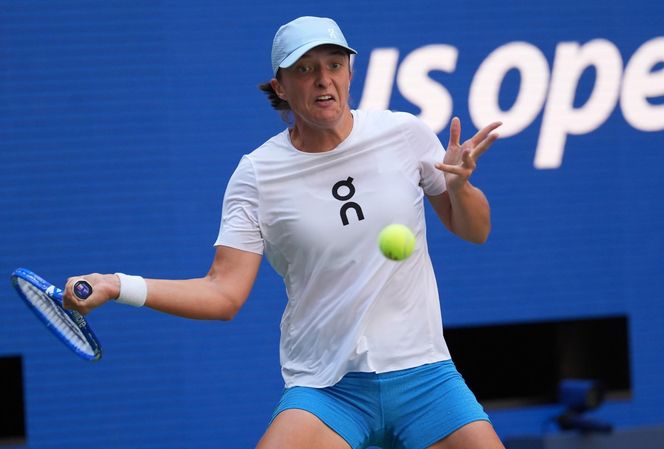 Iga Świątek, trening przed ćwierćfinałem US Open
