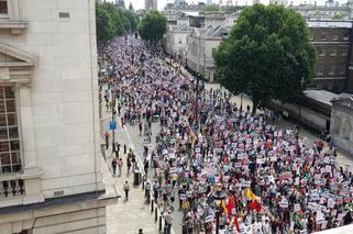 Konflikt w Gazie. Londyńczycy protestują