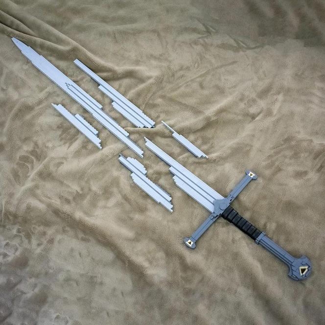 Custom LEGO Lord of the Rings Andúril Sword