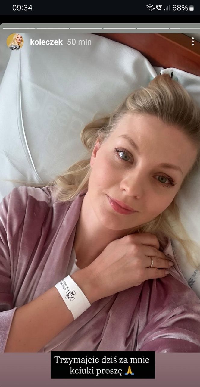 Katarzyna Kołeczek w szpitalu przeszła operację 