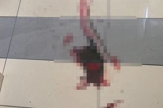 Jelcz-Laskowice. Mężczyzna ciągnie za włosy swoją półnagą partnerkę. Na zdjęciach widać też krew.