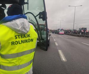 Protest rolników w Elblągu na S7