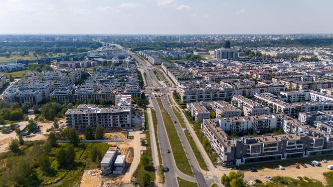 Miasteczko Wilanów w Warszawie. 