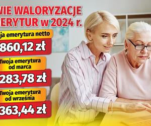 Dwie waloryzacje emerytur w 2024 r.