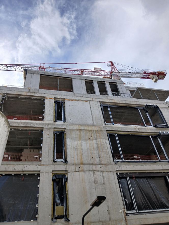 Villa Bogoria w Warszawie podczas budowy