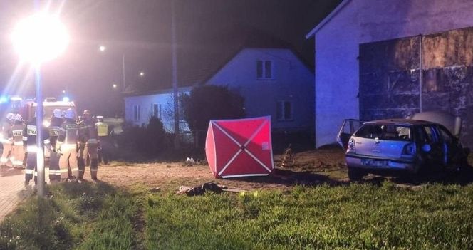 Tragiczny wypadek w Gołębinie pod Włocławkiem. Nie żyje 18-latek