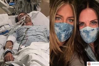 Jennifer Aniston i Courtney Cox pokazały przyjaciela w szpitalu. Wirus jest prawdziwy!