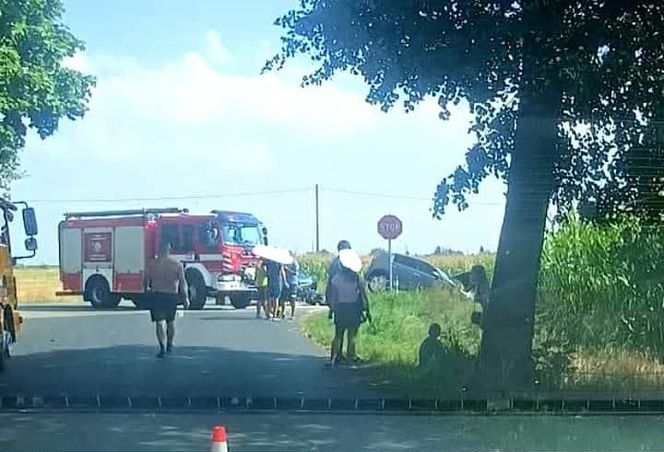 Wypadek na DK-63 w Mościbrodach
