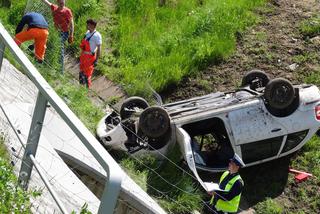 Wypadek na A4 za węzłem Bieżanów. Zginął młody mężczyzna [ZDJĘCIA]