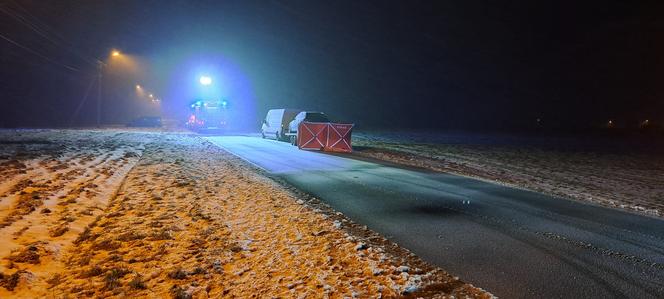 Tragiczne potrącenie pod Włocławkiem! Pieszy zginął na miejscu [ZDJĘCIA]