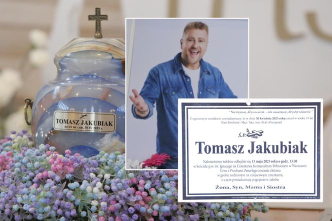 Kościół utonął w kwiatach i kolorach na pogrzebie Tomasza Jakubiaka. Żona tak pięknie go pożegnała