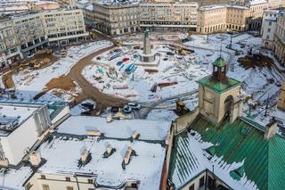Trwa remont placu Wolności w Łodzi