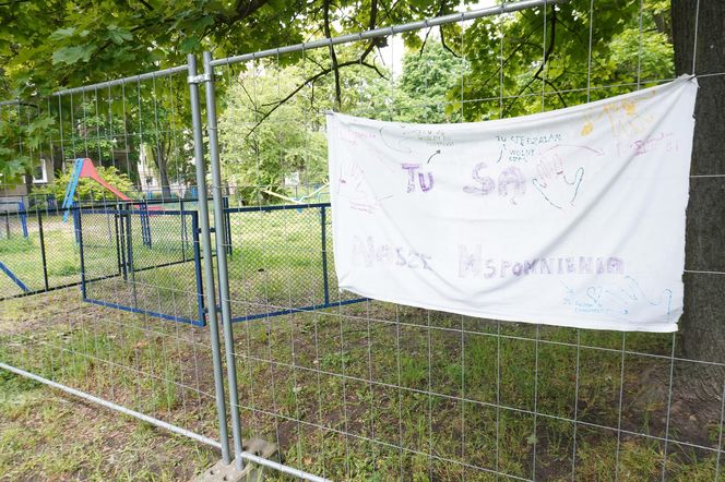 Ogrodzony plac zabaw na Winogradach