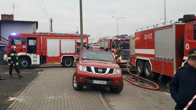 Potężny wybuch przy ul. Łowickiej w Bydgoszczy