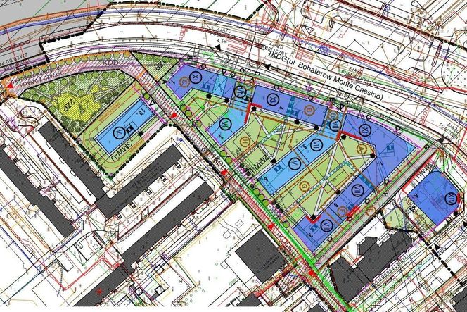Projekt osiedla mieszkaniowego przy ul. Bohaterów Monte Cassino w Białymstoku
