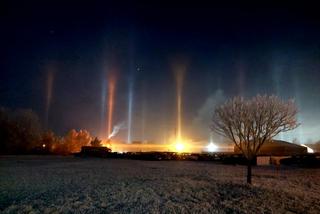 Starachowice jak Skandynawia! Niesamowite słupy świetlne sfotografowane [ZDJĘCIA]