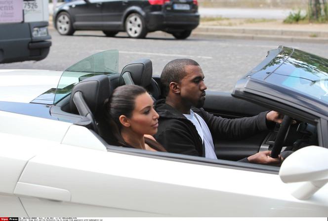 Kim Kardashian i Kanye West w Lamborghini Gallardo