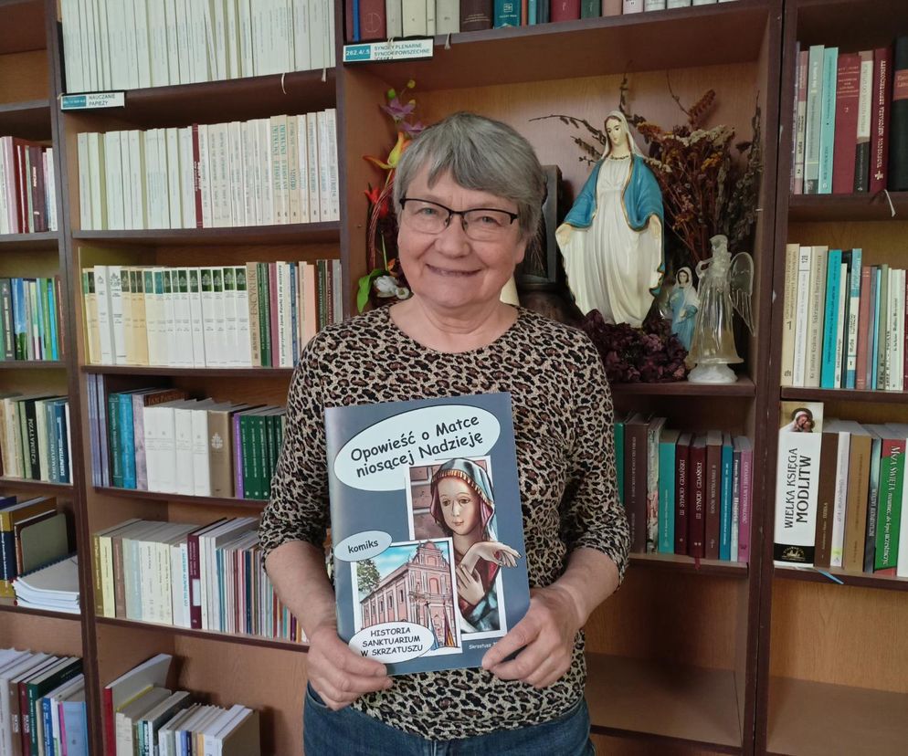 Maria Szypszak, przewodniczka po Sanktuarium Maryjnym w Skrzatuszu