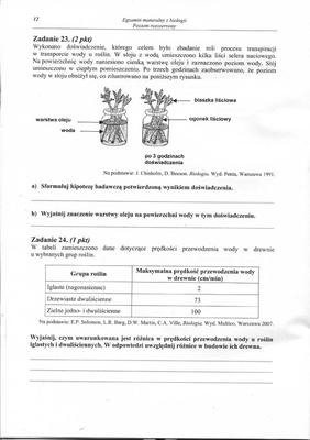 MATURA 2012 BIOLOGIA poziom ROZSZERZONY 14.05.2012 - ARKUSZE, ZADANIA, PYTANIA, ODPOWIEDZI