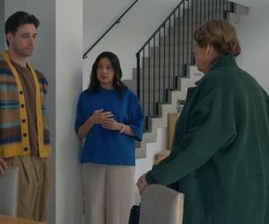 Barwy szczęścia odc. 3251. Cezary (Marcel Opaliński), Natalia (Maria Dejmek), Józefina Rawiczowa (Elżbieta Jarosik)