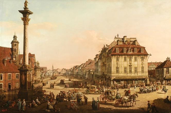 Canaletto, Krakowskie Przedmieście od Kolumny Zygmunta (1767–1768)