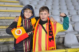 Żółto-czerwono na Suzuki Arenie! Zdjęcia kibiców na meczu Korona Kielce - Jagiellonia Białystok