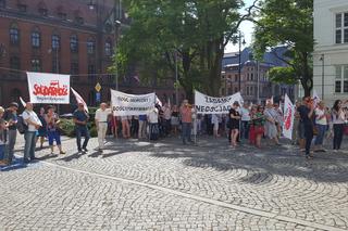 Protest budżetówki z Solidarności w Bydgoszczy [ZDJĘCIA]