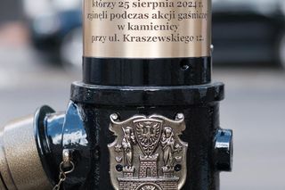 Przy ulicy Kraszewskiego upamiętniono tragicznie zmarłych strażaków