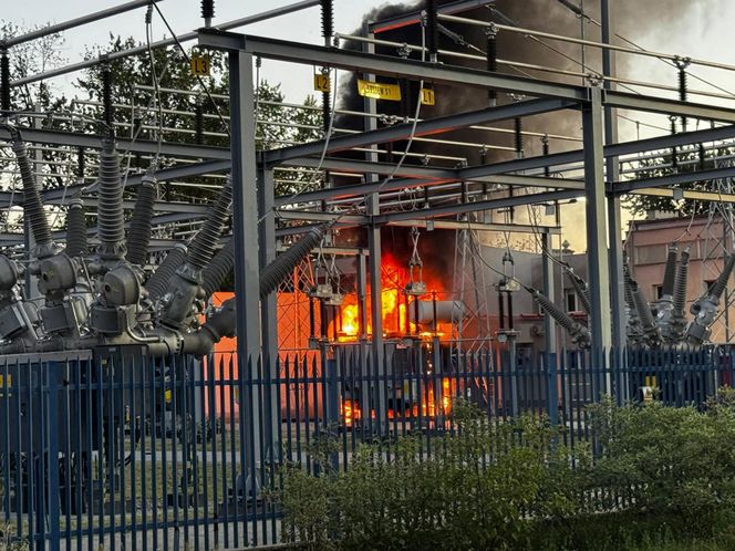 Pożar stacji przekaźnikowej