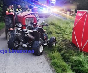 Kolejny wypadek quada! Czołowe zderzenie z traktorem, 31-latek nie żyje