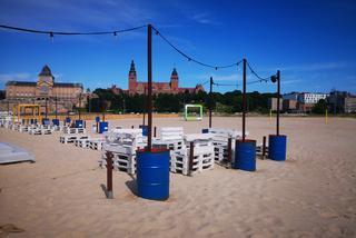 Szczecin: Startuje Miejska Strefa Letnia. Można już zrelaksować się na plaży z widokiem na Wały Chrobrego