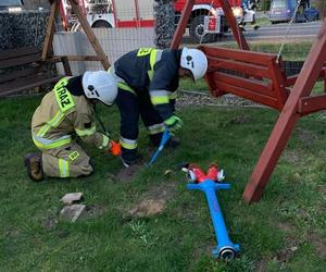 Pożar zakładu stolarskiego w Parszowie 30-03