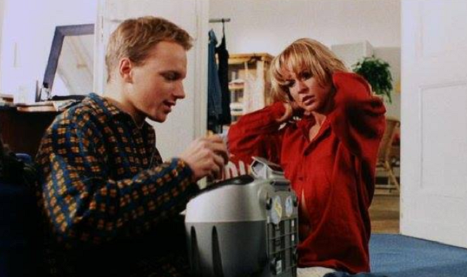 Maciej Stuhr i Agnieszka Krukówna. Kadr z filmu "Fuks"