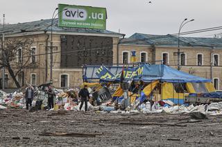 Wojna w Ukrainie - Charków po nalocie bombowym