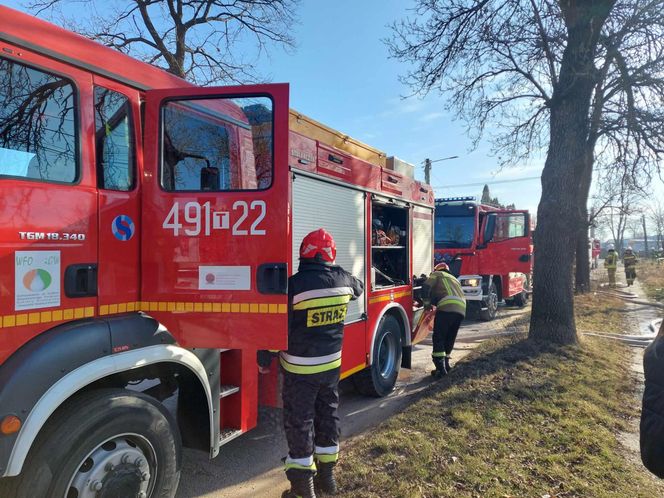 Pożar na osiedlu Bugaj w Starachowicach