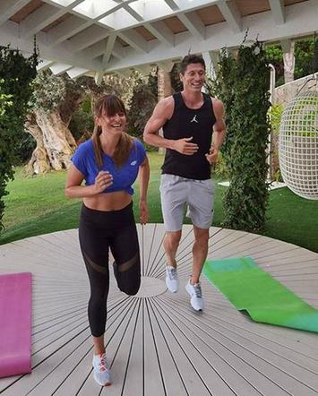 Anna Lewandowska i Robert Lewandowski na wakacjach na Majorce