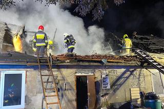 Nocny pożar domu w Janowie pod Międzyrzeczem