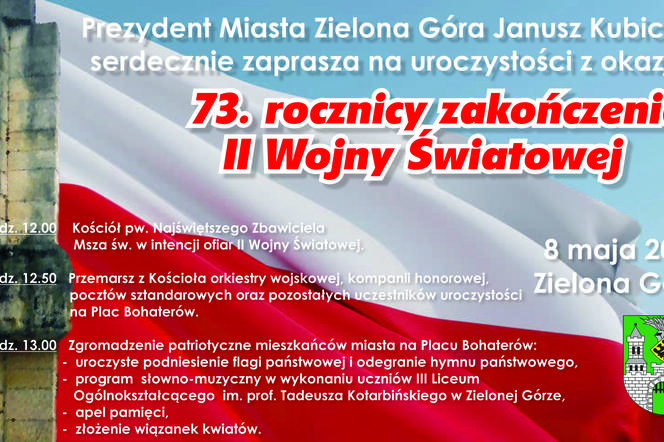 Zielonogórskie obchody rocznicy zakończenia II wojny światowej